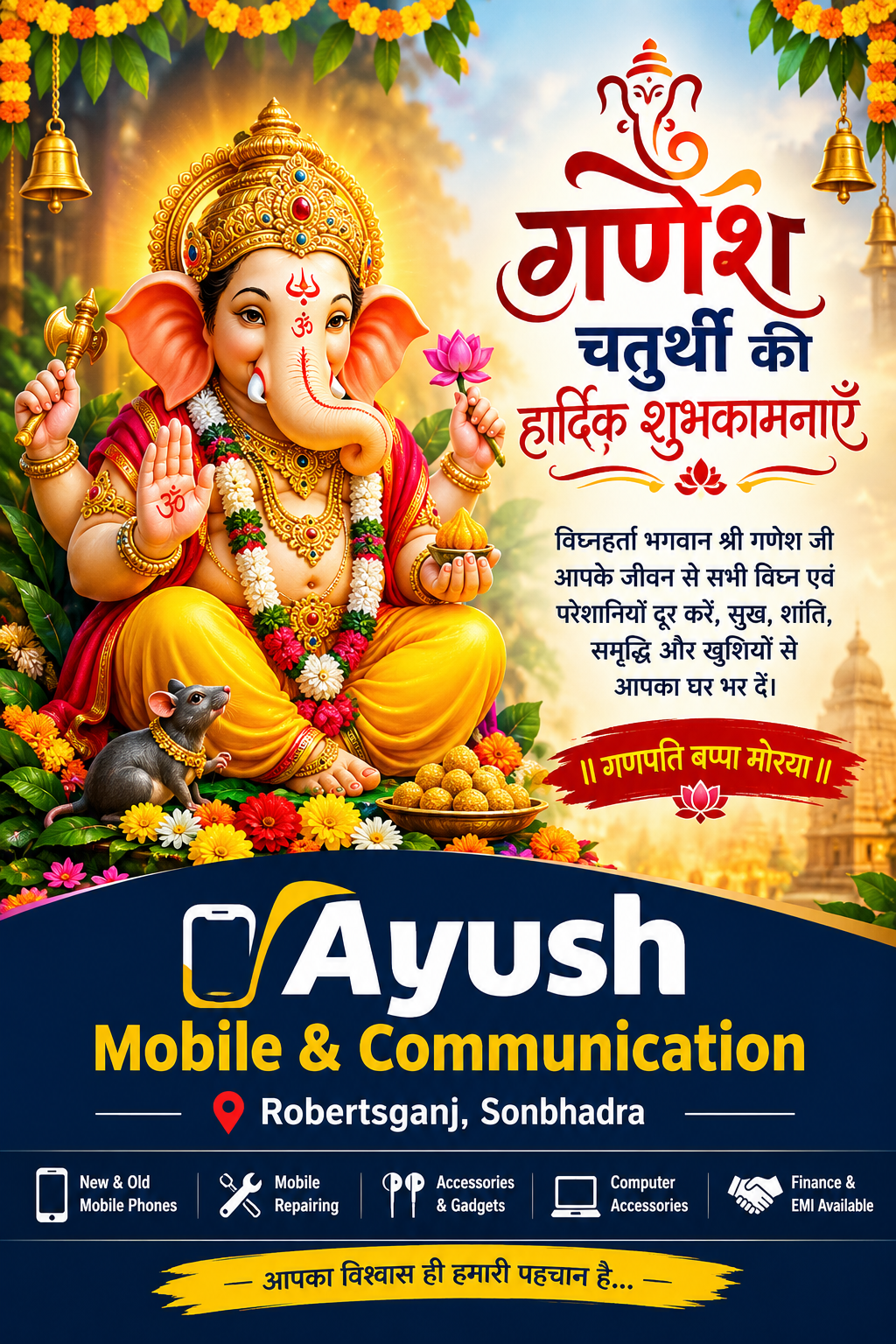 Ganesh Chaturthi Wishes From Ayush Communication - Ganesh Chaturthi